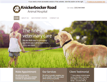 Tablet Screenshot of knickerbockerroadanimalhosp.com